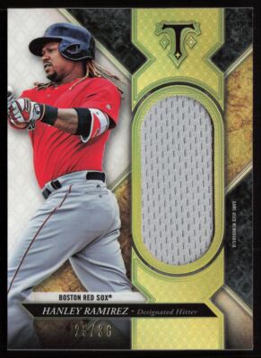 2017 Topps Triple Threads Single Jumbo Unity Relics Hanley Ramirez /36 Boston