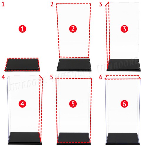 Acrylic Display Box Case 15" Tall Doll Figures High Trophy Collectible Protector - Picture 12 of 12