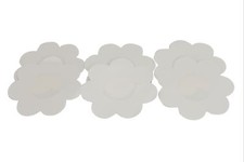 Fullness 3 Pairs of Satin Petal Disposable Nipple Cover Pasties