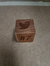 Rare Twitter Twitterversary Authentic Official OG Logo Wooden Years 7