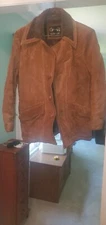 Vintage The Leather Shop Sears Mens 40R Suede Jacket Coat