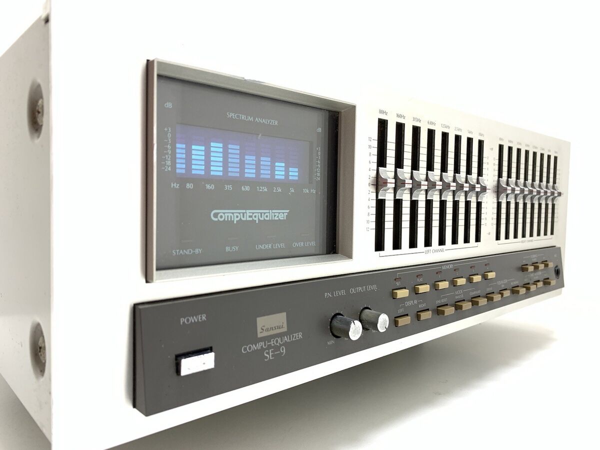 SANSUI SE-9 Stereo Graphic Computer Equalizer Spectrum SANSUI SE-9 Stereo Graphic Computer Equalizer Spectrum