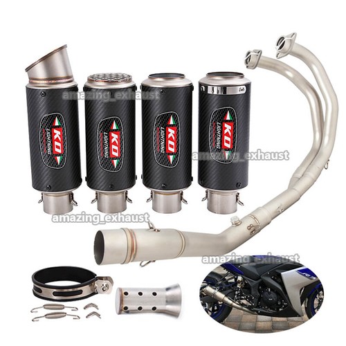 For Yamaha YZF R3 R25 MT-03 2015-2024 Complete Exhaust Front Pipe ...