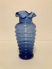 Vaso Vetro Soffiato Blu - Blue Blown Glass Vase