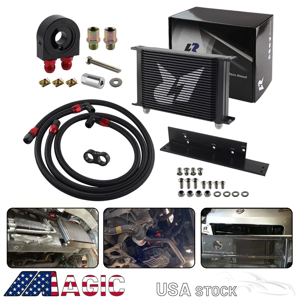 FOR FAIRLADY 350Z 370Z Z VQ35 VQ37 UPGRADE 24 ROW ENGINE OIL COOLER KIT Foto 2 de 4