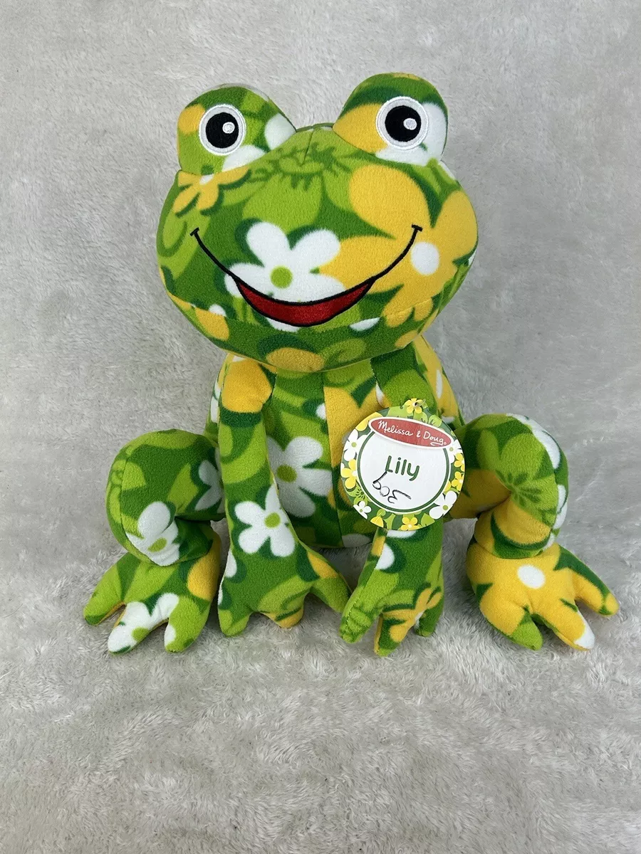 Frog Plush Melissa & Doug Beeposh 14” Lily Flower Stuffed Animal