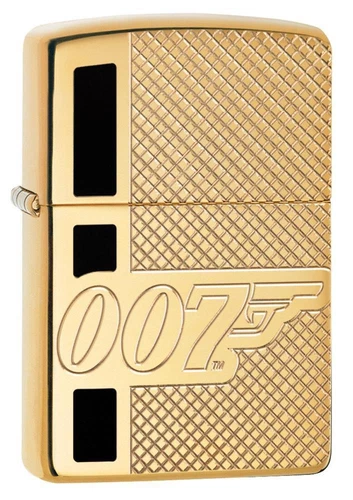 Zippo Armor Windproof James Bond 007 Deep Carved Lighter, 29860, New In Box