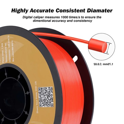 10KG Filament 1.75mm 3D Printer Plastic No Bubble Spool 3D Printing Materials - 第 2/38 張圖片