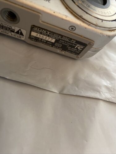 Sony Cyber-shot DSC-P10 5.0MP Digitalkamera - Silber mit Tasche Low Pro ISTZUSTAND - Bild 3 von 7