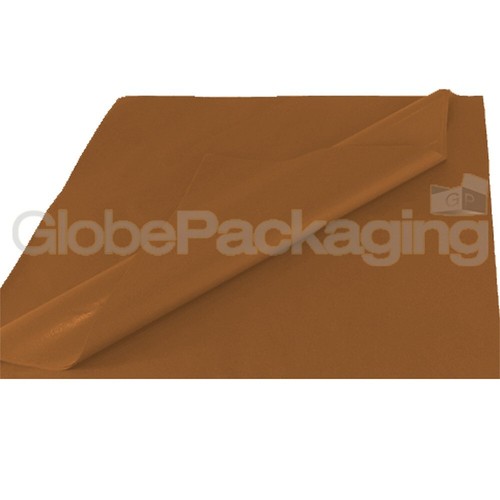 50 SHEETS OF BROWN COLOURED ACID FREE TISSUE PAPER 375mm x 500mm *HIGH QUALITY* - Picture 2 of 5