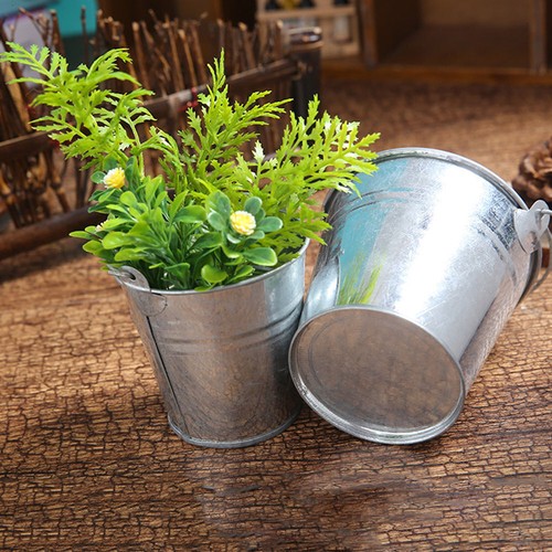5 Pcs galvanized vases for flowers Souvenirs Gift Pails Tin Bucket