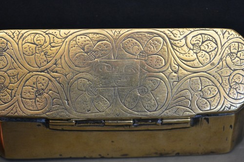 Antique Georgian Bronze/Brass Tobacco/Snuff Box, c1810 - Picture 2 of 7
