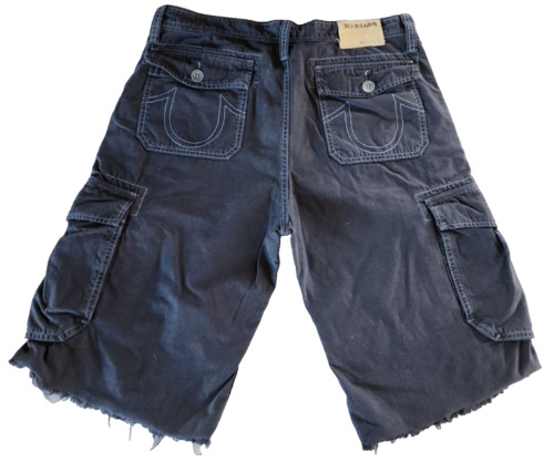 Men's True religion D. Blue Cargo shorts. - image 1