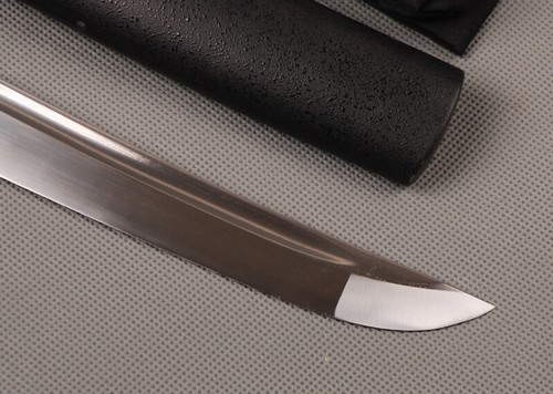 Espadas Cortas Samurai Japonés Mini Katana Defensa Autodefensa Negra Tanto T9 - Imagen 7 de 12