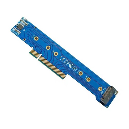 PCIe 3.0/4.0 x8 to 2 NVMe M.2 NGFF SSD Converter Split Adapter Card For 1U Case - Photo 6/7