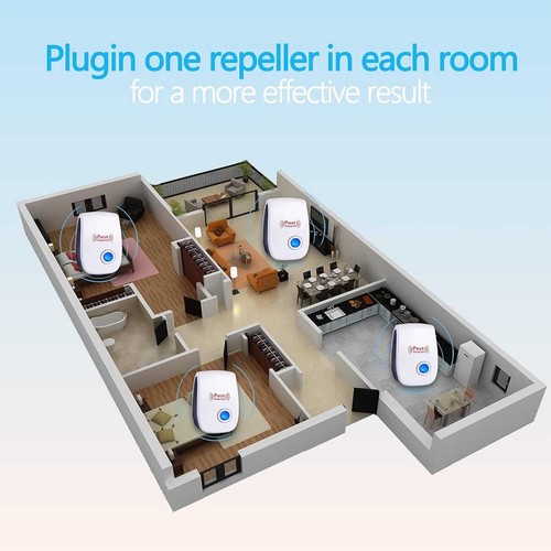 Ultrasonic Pest Reject Repeller Home Bed Bug Mites Spider Defender Roaches - 第 3/7 張圖片