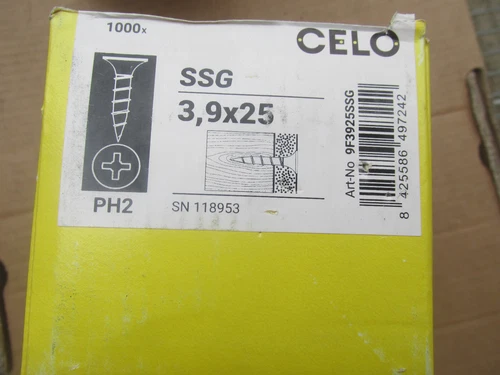 Marken Schnellbauschrauben Rigips 3,9x25mm grobgewinde  1000Stück / Contpal10..