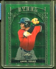 2024 Leaf Trinity Angel Genao Steel Green /5 Cleveland Prospect