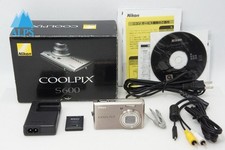 Nikon COOLPIX S600 10.0MP Compact Digital Camera Titanium Silver w/Box 260319ak