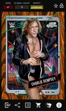 Charlie Dempsey - Orange Galactic 25cc - Topps Slam WWE Cosmic Chrome 25