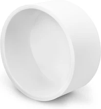 SCH40 PVC Cap 4 Inch - Fit Standard 4" 4 (Fits Sch40 Pipe OD 4.50) 