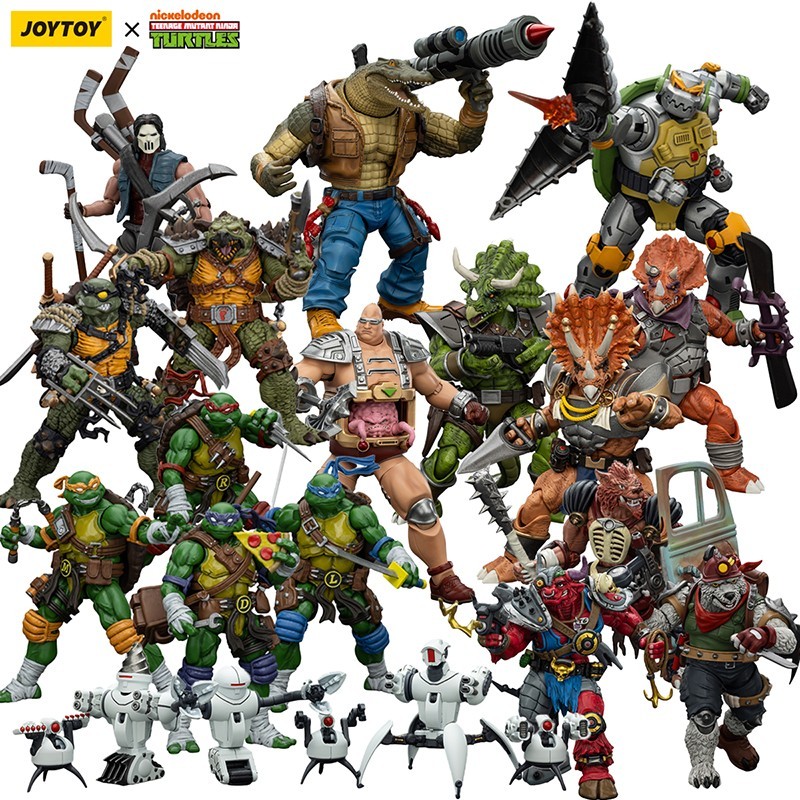 JOYTOY 1/18 Teenage Mutant Ninja Turtles action figures TMNT 4.3in