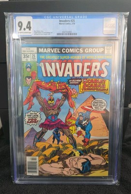 Invaders #25 - Marvel 1978 - CGC 9.4 OW/W - Roy Thomas 
