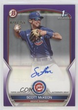 2023 Bowman Paper Prospect Purple Border 28/250 Scott McKeon #PPA-SM Auto 1qn2
