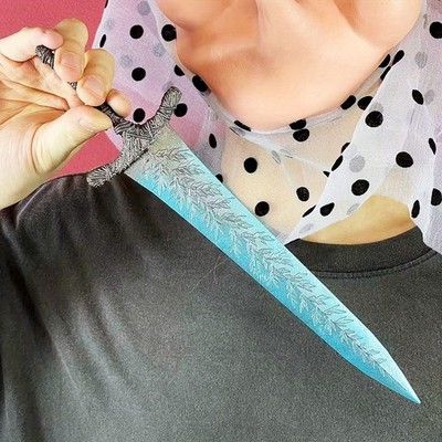 7/11inch Metal Elden Katana Anime Dark Moon Greatsword Ninja Knife Blade Gift