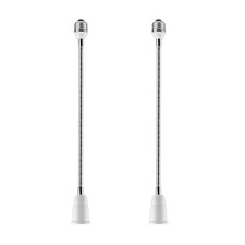 E26/E27 Light Socket Extender Adapter,60cm/24 inch Bulb White