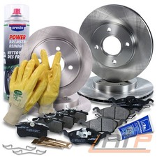 BREMSSCHEIBEN + BREMSBELÄGE BREMSKLÖTZE VORNE + HINTEN FÜR FORD FOCUS BJ 98-04