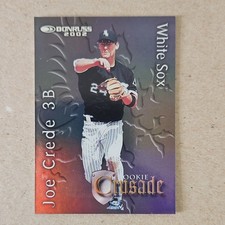 2002 Donruss The Rookies Crusade #RC‑34 Joe Crede – #d /1500 – White Sox