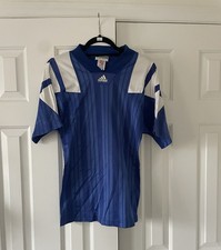 ADIDAS EQUIPMENT VINTAGE 1990s SHIRT SIZE M MADE IN USA JERSEY BLUE u385