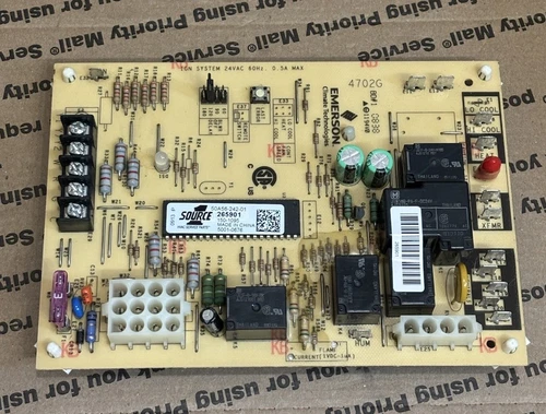 Source1 York Luxaire 265901 Furnace Control Board Emerson 50A56-242-01 🔥Checked