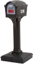 Dig-Free Easy Up Classic Mailbox Heavy Duty Post Mount Durable Plastic