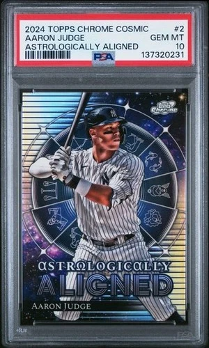 Aaron Judge 2024 Topps Chrome Cosmic Astrologically Aligned #2 PSA 10 POP 49