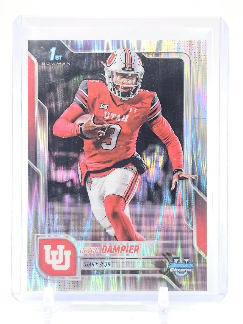 DEVON DAMPIER 2025 BOWMAN CHROME UNIVERSITY 1ST STEALTH REFRACTOR Q5721
