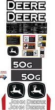 Fits JOHN DEERE 50G Decal Kit mini excavator 3M VINYL / FREE SHIPPING