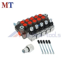 5 Spool Hydraulic Controller 13GPM SAE Ports Interface With Conversion Plug
