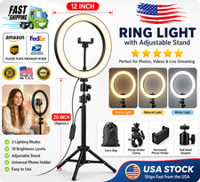 12 Ring Light with Tripod Stand, Phone Holder...