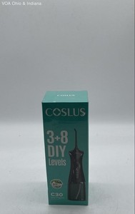 Coslus C30 FC5360 Oral Irrigator Cordless Water Flosser Black Portable Sealed