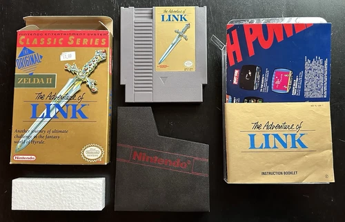 Zelda II: The Adventure of Link Classic Series Complete in Box CIB Nintendo NES