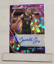 2021  Prizm Draft Picks Terrell Gomez #DP-TGO Purple Ice Prizm Auto #'d 20/99 J1