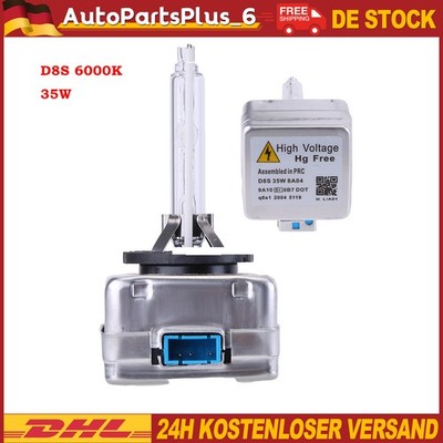 XENON BRENNER BIRNEN 12V 35W GLÜHLAMPE FERNSCHEINWERFER FÜR VW AUDI D8S 6000K DE