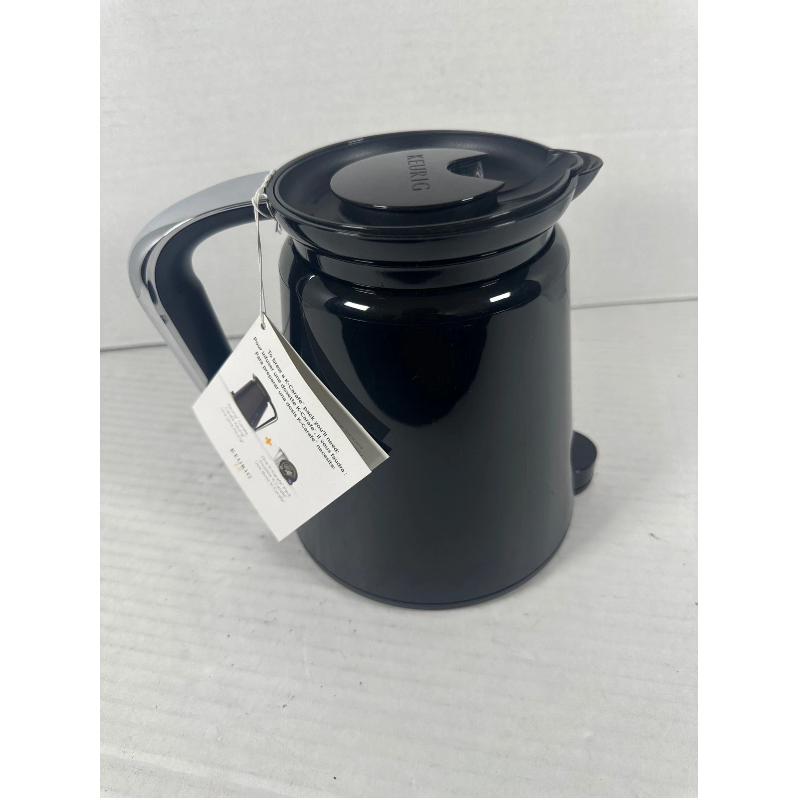Keurig 2.0 Thermal Carafe Black Silver 4 Cup 32oz Coffee Pot Replacement New