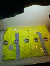Tenacious Ergodyne 8366 Type R Class 3 Economy Yellow Rain Jacket Work Gear L