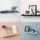 Wooden Wall Mounted Floating Shelf Kit Display Unit Home Bathroom Decor Shelves
