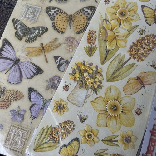 K&C Company Stickers Lot of 5 NEW Flowers, Garden, Spring, Easter Scrapbooking - Picture 4 of 8