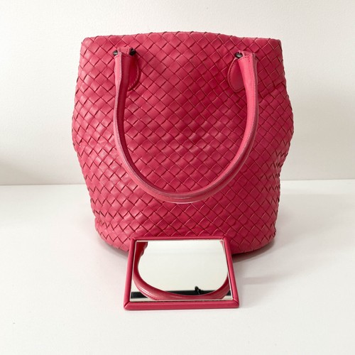 BOTTEGA VENETA Intrecciato Pink Leather Bag - Picture 14 of 15