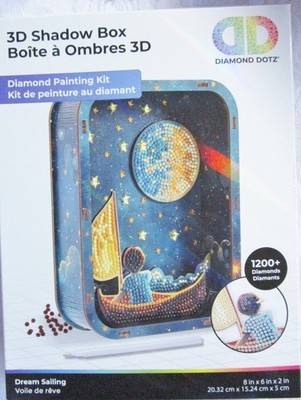 Diamond Dotz DIY Set Diamond painting 3D-Bild Mond Bastelset Erwachsene